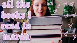 all the books I read in march