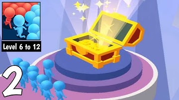 Count Masters: Stickman Games - Gameplay Walkthrough - Part 2 - Level 6 to 12 (iOS,Android)