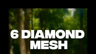 Learn to string 6 diamond mesh with me
