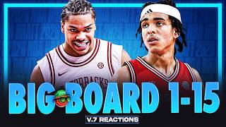 2026 NBA Draft Big Board V.7 1-15 Reactions