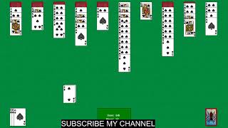 How to play spider solitaire| Microsoft card game| Complete game play 2020 screenshot 4