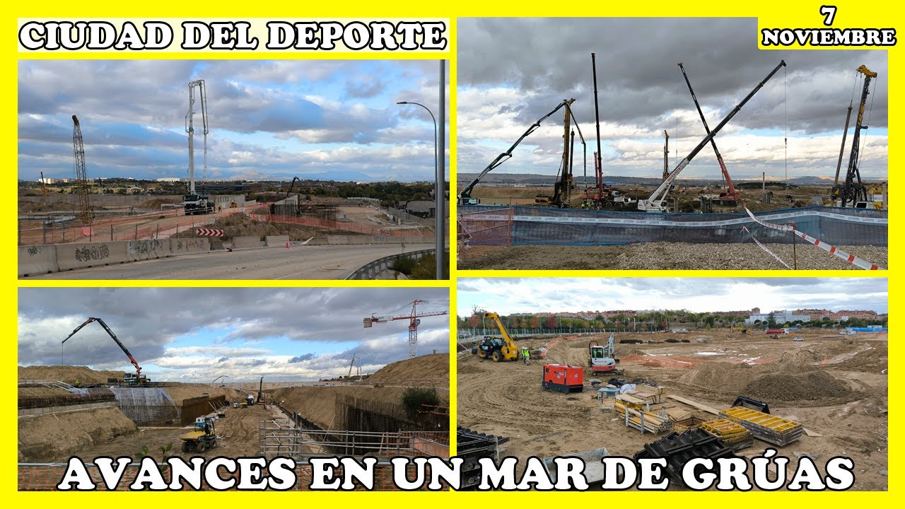 🚧 CIUDAD DEL DEPORTE: AVANZAN LAS OBRAS CON UN INCREÍBLE MAR DE GRÚAS | 7 NOVIEMBRE 2025 🚧
