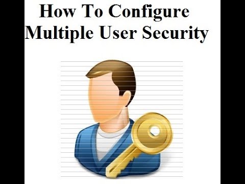 How To Configure Users Security