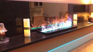 Elektrische Wasserdampf Dekokamin AFIRE Dampf Elektrokamine mit kalten Flammen
