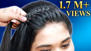 Beautiful Unique Hairstyle for Long Hair | Front Hairstyle Tutorials | Everyday Hairstyles 2023