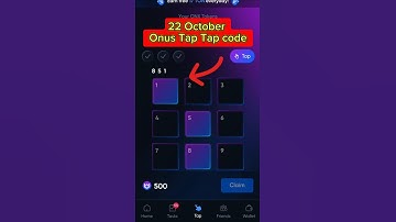 Onus Daily Code 23 October | Daily Code Onus Tap Tap | ONX Daily Code Today