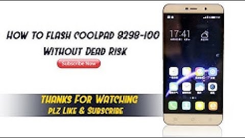 Coolpad Note 3 flashing by Sp Flash Tool