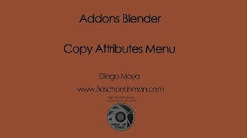 Addons Blender Copy Attributes Menu