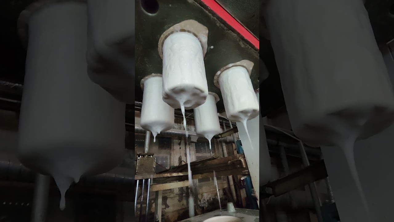 High pressure casting machines for quartz crucibles.