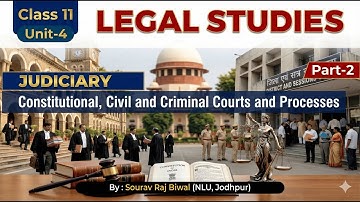 Judiciary: Civil, Criminal & Constitutional Courts | UNIT-4 (Part-2)| Class 11 Legal Studies 2025-26