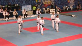 Ge Baek - German Womens Team pattern - ITF World Championships 2013 Benidorm Spain