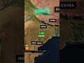 🌎 India vs China: The Ultimate Map Showdown. #datacomparison #geopolitics #history #reels