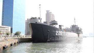 2010.10.24 LST-226中治軍艦出港(1)