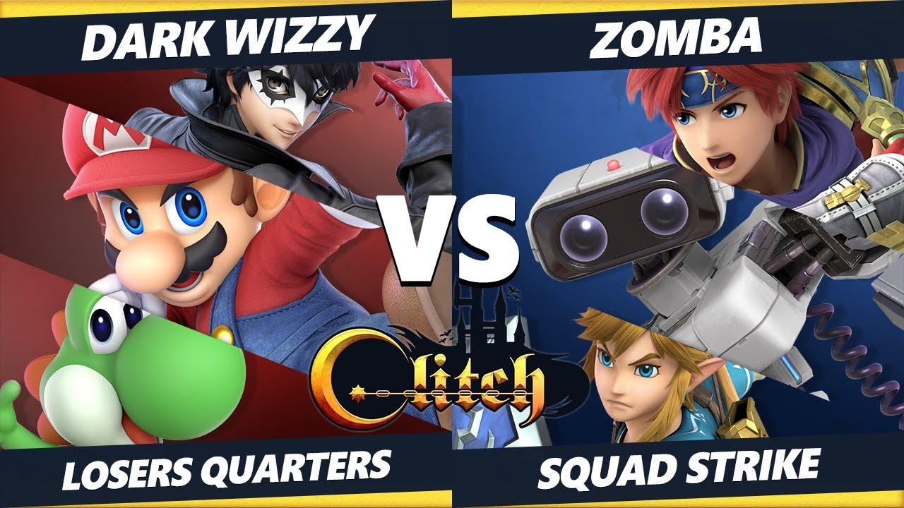 Glitch Konami Code Squad Strike Losers Top 8 - Dark Wizzy Vs. Zomba SSBU Ultimate Tournament