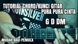 Tutorial Chord/Kunci Gitar Lagu Cherrybelle - Pura Pura Cinta | Mudah Bagi Pemula