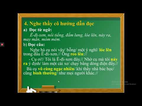 Tiếng Việt 3: Nhà bác học Ê-đi-xơn