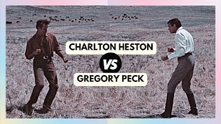 Charlton Heston vs Gregory Peck - Fist Fight Scene in The Big Country (1958)