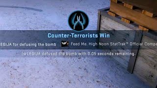 HE HAD 0.05 SECONDS LEFT ON THE DEFUSE! Profile