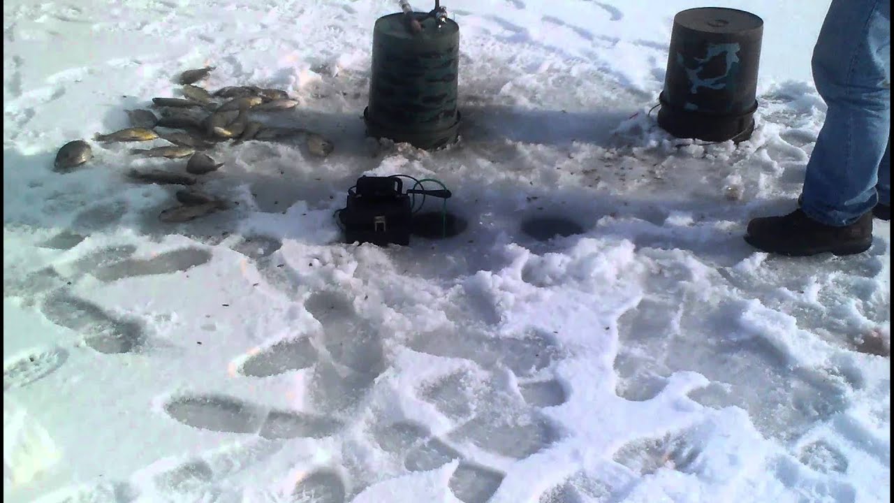 Ice fishing at Ohio at all prt3 YouTube