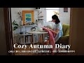 VLOG🍂｜心地よく暮らしを整える秋の日常｜お洋服の手直し・朝活・お掃除｜ベークドチーズケーキづくり🧀