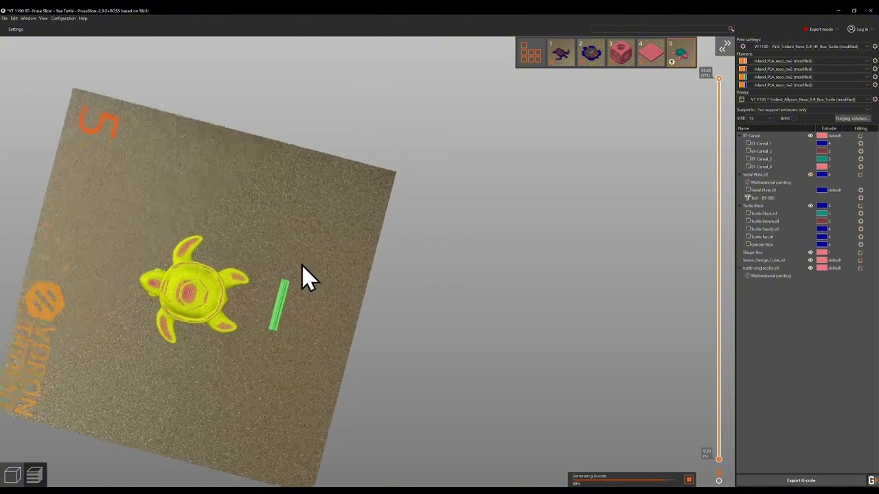 Prusa Slicer Box Turtle Settings