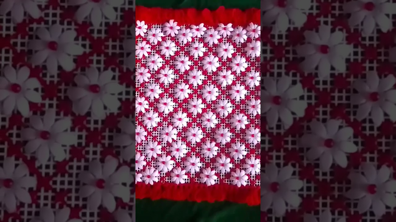 Hath k pankhe ka design bahut hi easy trike se banaya gya hai chameli aur bead work