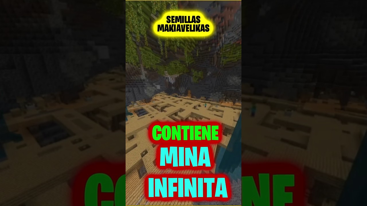✋😨MINA INFINITA en esta SEMILLA en Minecraft BEDROCK🥵🤙