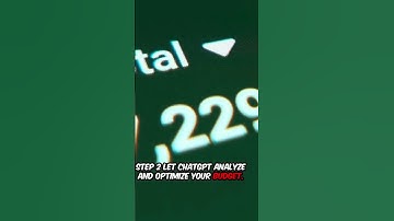 ChatGPT as your budget planner