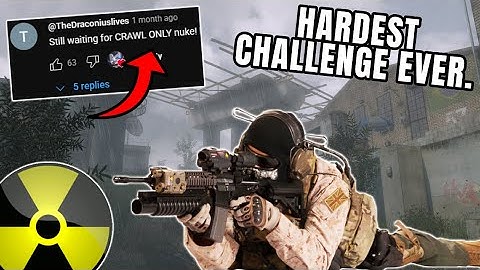 My Viewers Ask For A CRAWLING ONLY Nuke and i officially lose my mind.. (MW2)