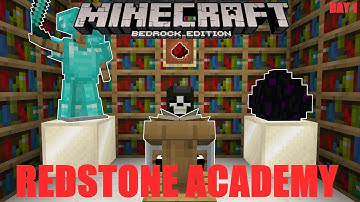 Redstone Academy | Get Familiar With The Components - Phase 1 Day 1 | Minecraft: Bedrock Edition