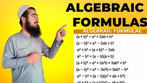 Class 9th Math | Algebraic Formulas and their Derivation #maths