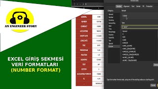 11.Excel Veri Formatları (Number Format) #excel #video #education #format #number #microsoft #eğitim