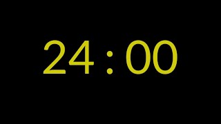 24 Minute Countup Timer - Yellow