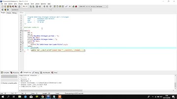 Program Dev C++ memeriksa bilangan terbesar dari 2 bilangan