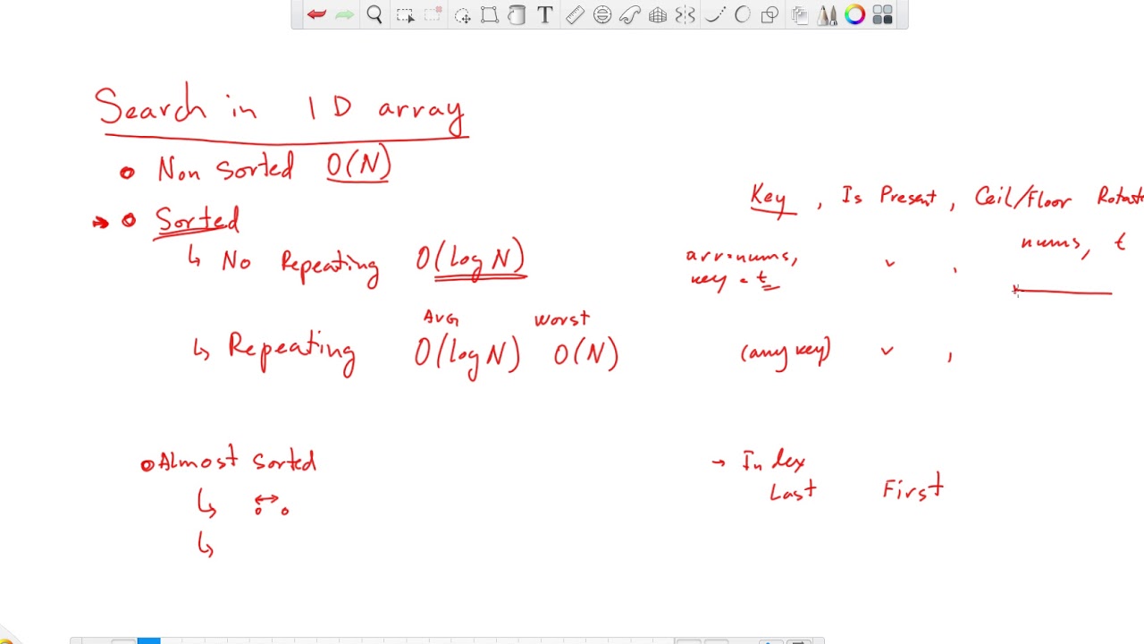 Search in 1d array - Overview - YouTube