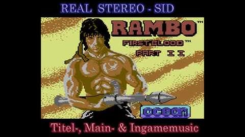 Rambo First Blood Part II Music (Real C64 STEREO SID)