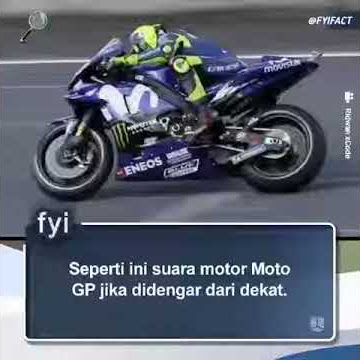 Suara motor motogp bila didengar langsung dari sirkuit