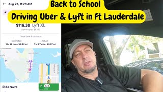 Back to School | Driving for Uber & Lyft in Ft Lauderdale by Vinny Kuzz 1,035 views 8 months ago 15 minutes