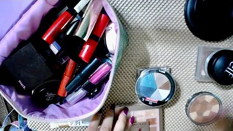 ASMR MAKEUP 💄 RUMMAGE AND ORGANIZATION (GUM CHEWING AND WHISPERING) (PART 3)