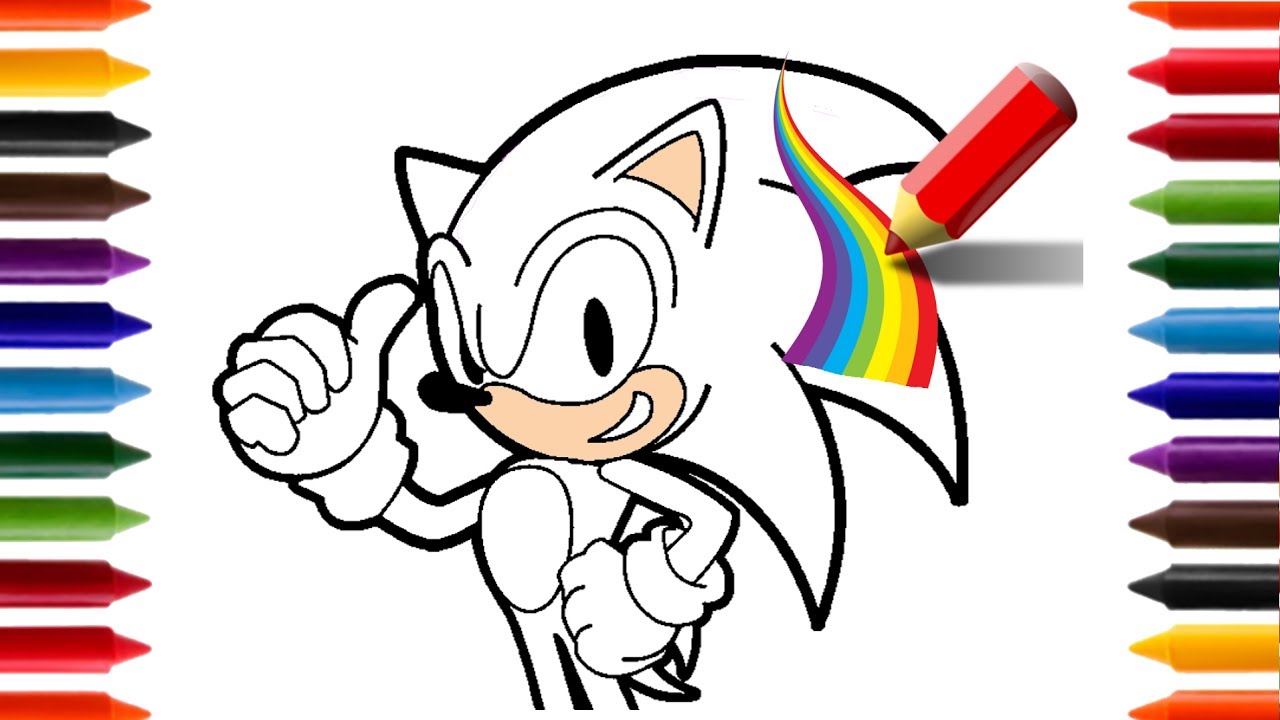 SONIC , COMO PINTAR com tintas guache #10 