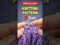 Simple & Easy Knitting Pattern! #shorts #knittingpattern