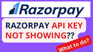 Razorpay Api Keys Not showing in Razorpay payment gateway? Razorpay live Api key #infysky #razorpay