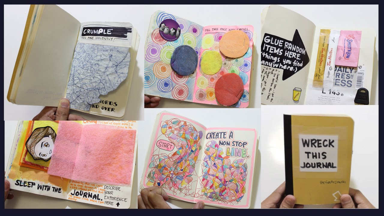 DIY WRECK THIS JOURNAL Episode 2 YouTube DIY WRECK THIS JOURNAL Episode 2 YouTube
