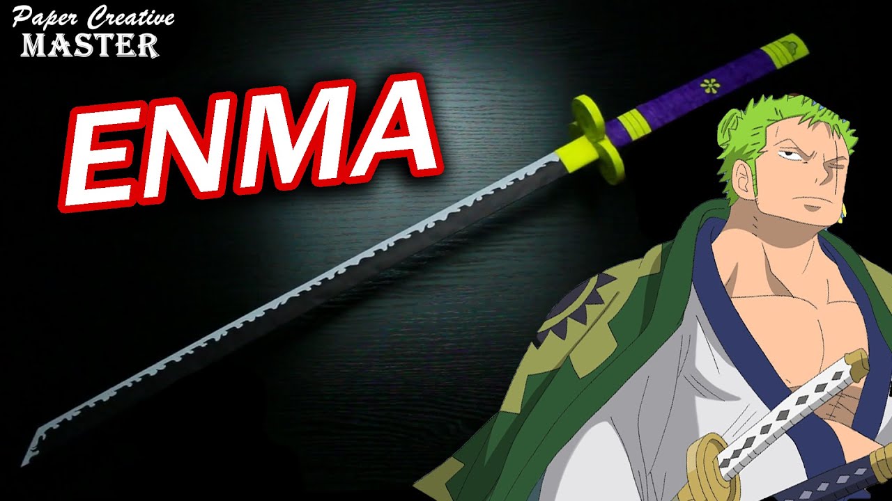 DIY: How To Make Zoro's Enma Sword From Paper  Easy Paper Katana #onepiece  #anime 