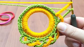 Excellent... Crochet hairpin making on the most ordered tire #crocheting #crochet