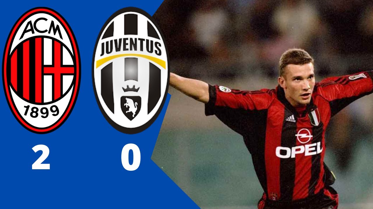 AC MILAN 2 - 0 JUVENTUS 1999-00 SEASON SHEVCHENKO DOUBLE - YouTube