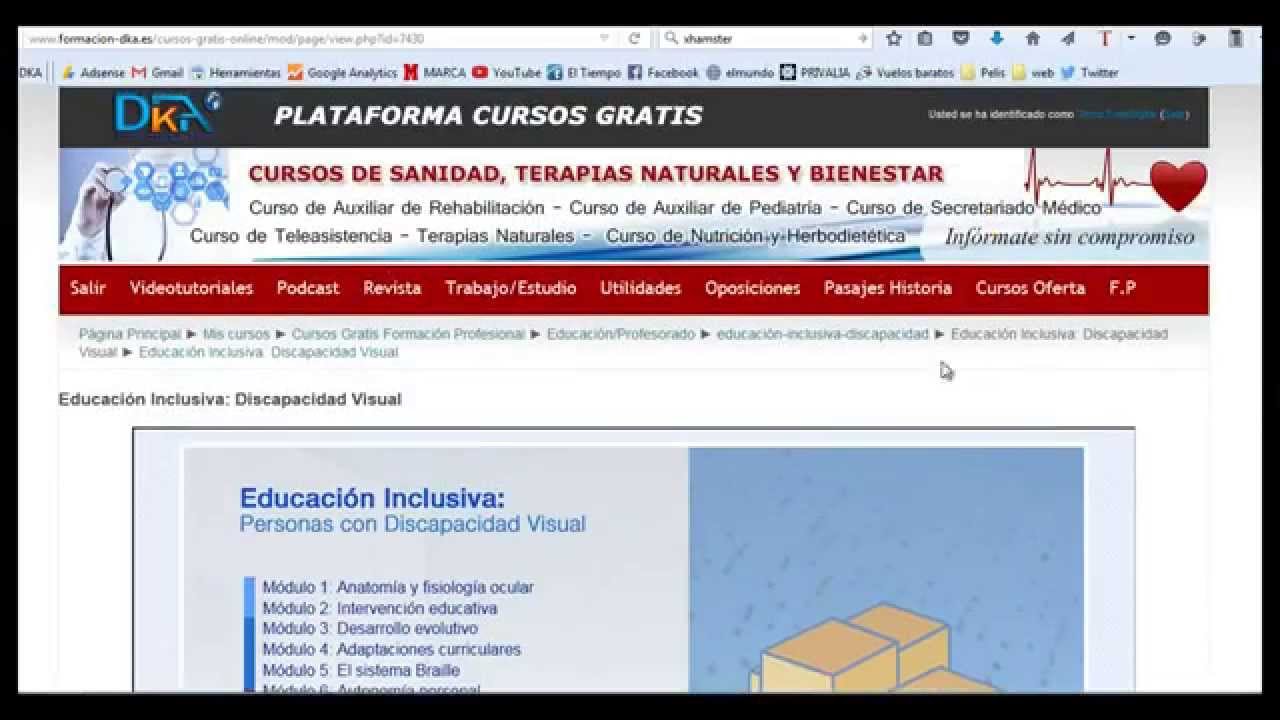 Curso Gratis Online Educación Inclusiva: Discapacidad Visual