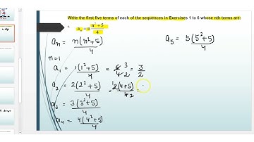Write the first five terms of each of the sequences whose nth terms are: an=n(n^2+5)/4