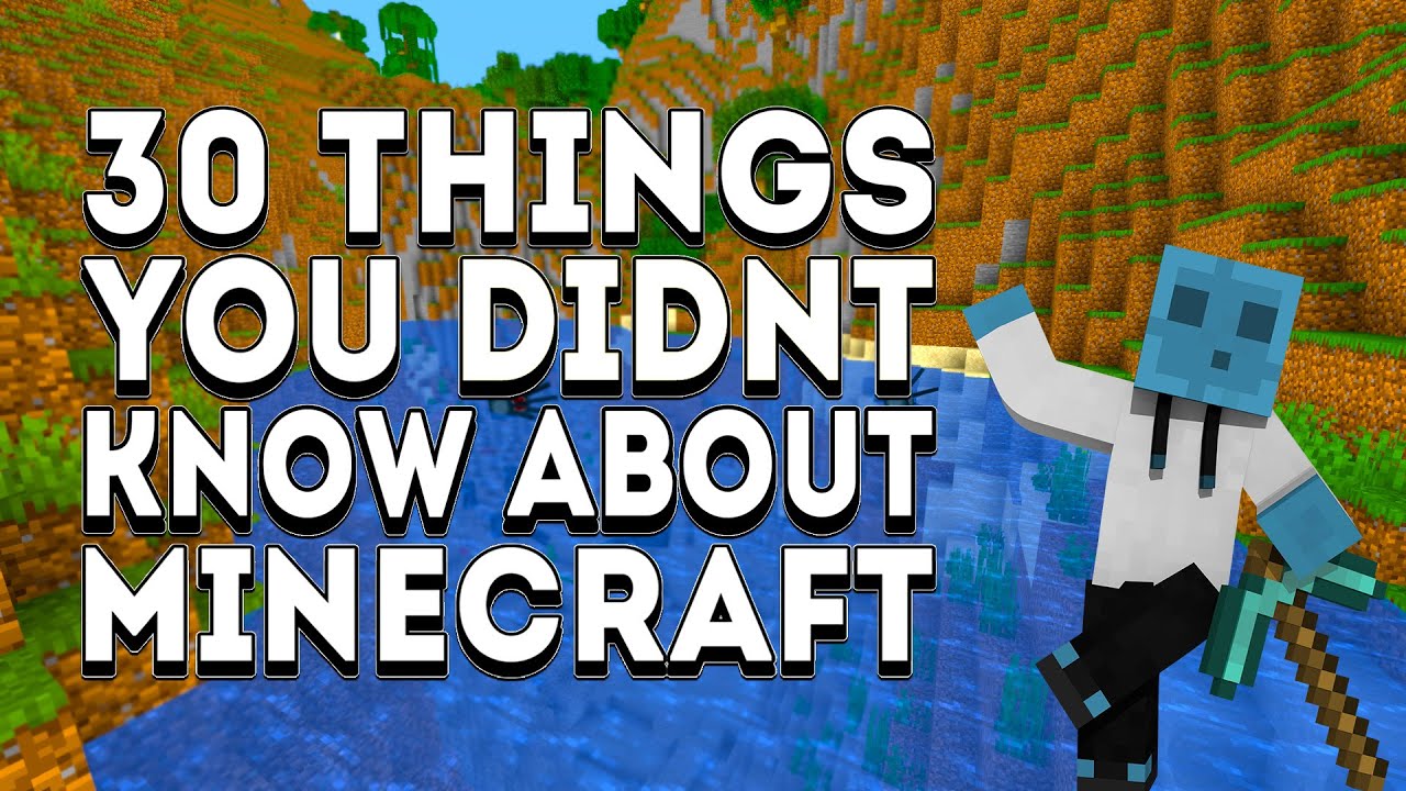 30 THINGS YOU DIDNT KNOW ABOUT MINECRAFT! YouTube