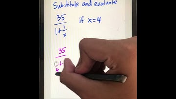 Substitute and Evaluate if X = 4 #shorts #substitution #evaluation #fractions #prealgebra